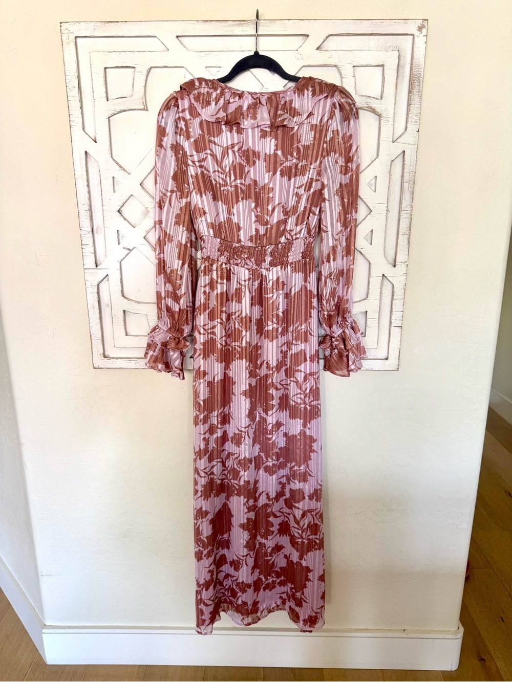 Lulus Exquisite Attention Lilac Floral Print Ruffled Long Sleeve Dress - Picture 5 of 7